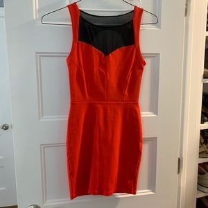 Hot red dress